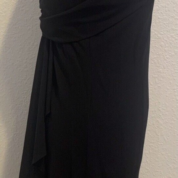 Vintage Nightway Collections Cocktail Little Black Slip Dress Women's Size 4 - Picture 4 of 12